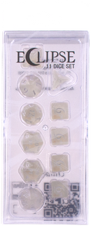 Ultra PRO: 11-Dice Set - Eclipse (Arctic White)-1