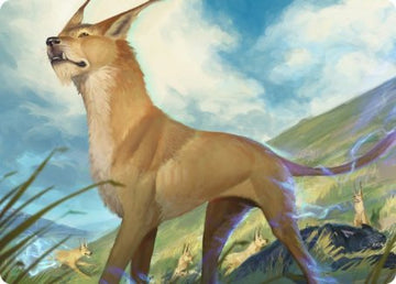 Tarjeta de arte de perro parpadeante [Serie de arte de Dungeons &amp; Dragons: Adventures in the Forgotten Realms] 