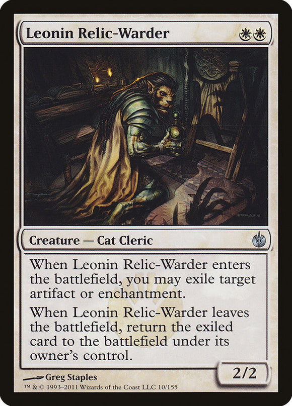 Leonin Guardián de las reliquias [Mirrodin asediado] 