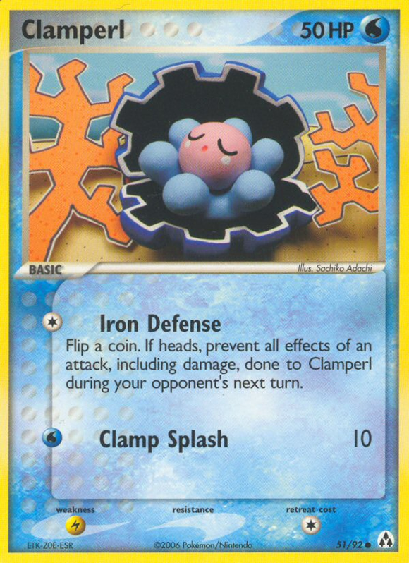 Clamperl (51/92) [EX: Creador de leyendas] 