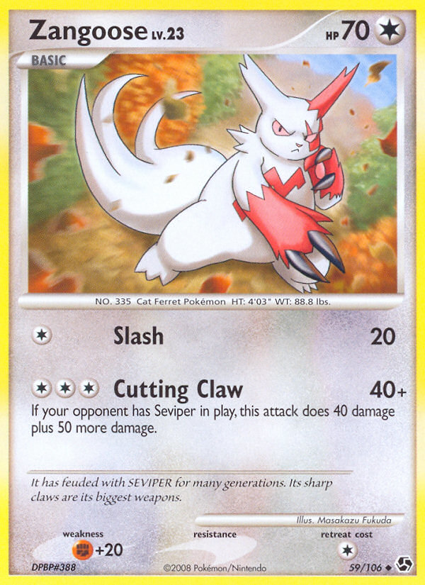 Zangoose (59/106) [Diamante y Perla: Grandes Encuentros] 