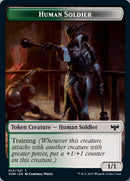 Blood // Human Soldier Double-Sided Token [Innistrad: Crimson Vow Tokens]-2