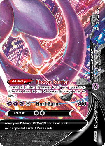 Mewtwo V-Union (SWSH162) [Promociones de Sword &amp; Shield: Black Star] 