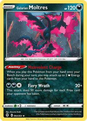 Moltres de Galar (093/203) [Espada y Escudo: Cielos en Evolución] 