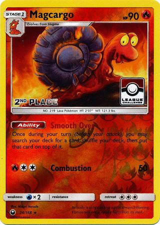 Magcargo (24/168) (2.º puesto en la promoción de liga) [Sol y Luna: Tormenta celestial] 