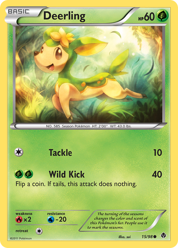 Deerling (15/98) [Blanco y negro: Potencias emergentes] 