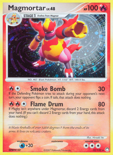 Magmortar (12/123) [Diamante y Perla: Tesoros misteriosos] 