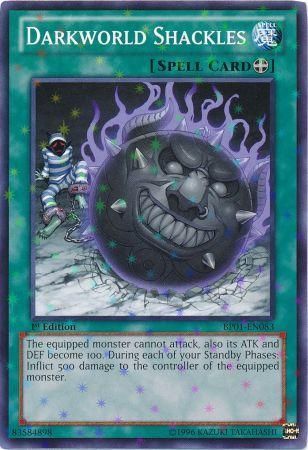 Grilletes de Darkworld [BP01-EN083] Starfoil Raro 