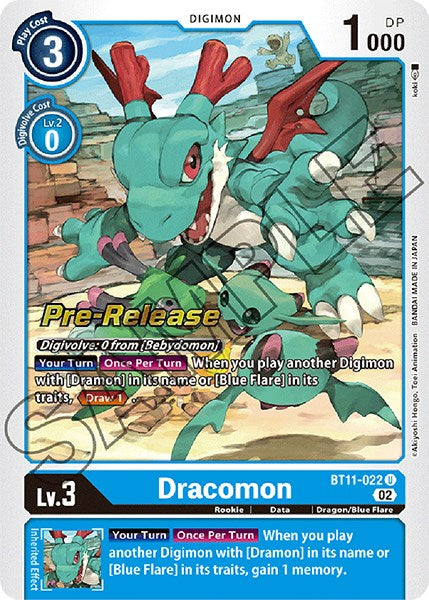 Dracomon [BT11-022] [Promociones previas al lanzamiento de la fase dimensional] 