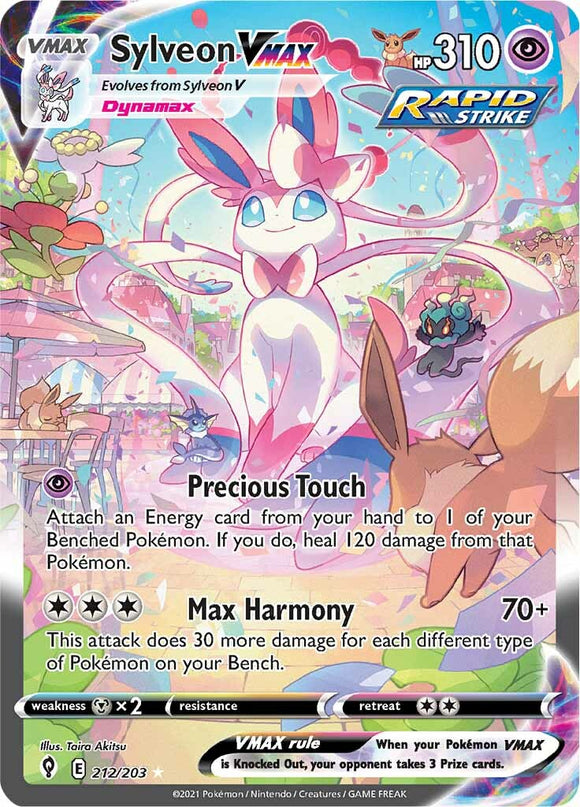 Sylveon VMAX (212/203) [Espada y escudo: Cielos evolutivos] 