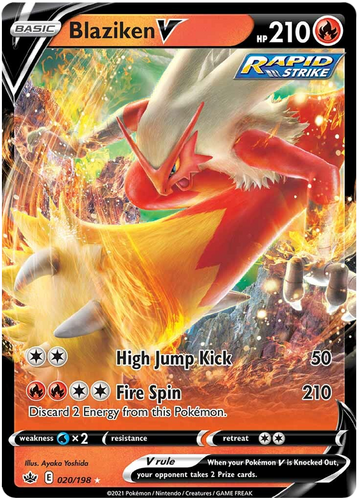 Blaziken V (020/198) [Espada y escudo: Reinado escalofriante] 