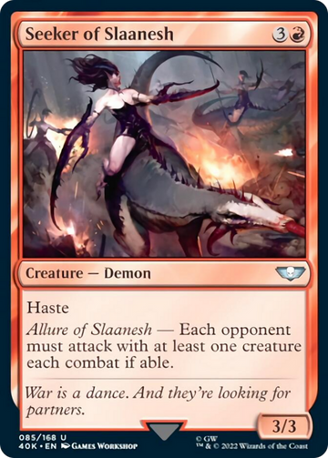 Buscador de Slaanesh (lámina de refuerzo) [Warhammer 40,000] 