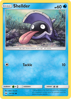 Shellder (33/149) [Sol y Luna: Conjunto básico] 