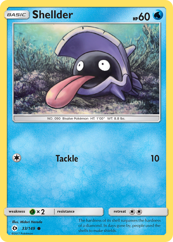 Shellder (33/149) [Sol y Luna: Conjunto básico] 