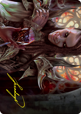 Tarjeta de arte de Voldaren Epicure 2 (firma estampada en dorado) [Serie de arte de Innistrad: Crimson Vow] 