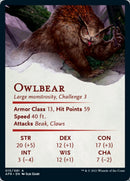 Tarjeta de arte de Owlbear [Serie de arte de Dungeons &amp; Dragons: Adventures in the Forgotten Realms] -2