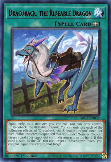 Dracoback, el dragón montable [GRCR-EN032] Raro 