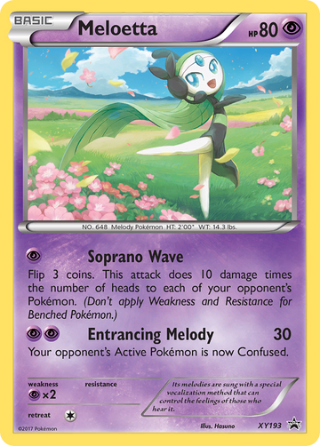 Meloetta (XY193) [Promociones de XY: Black Star] 