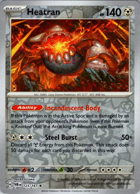 Heatran (123/167) [Scarlet &amp; Violet: Mascarada del Crepúsculo] 