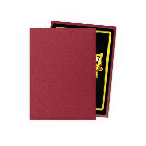 Dragon Shield Non-Glare Matte Blood Red Sleeves (100-Pack)