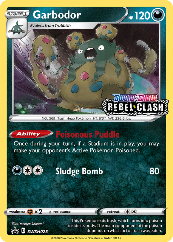 Garbodor (SWSH025) (Promoción de prelanzamiento) [Promociones de Sword &amp; Shield: Black Star] 