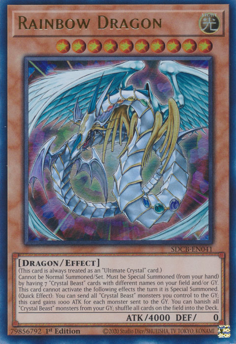 Dragón arcoíris [SDCB-EN041] Ultra raro 