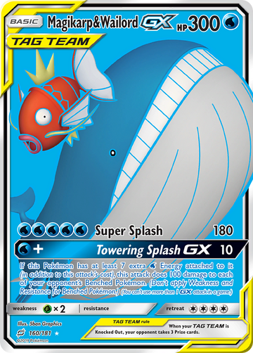 Magikarp y Wailord GX (160/181) [Sol y Luna: Formen equipo] 