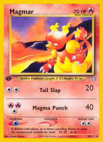 Magmar (40/111) [Neo Génesis 1.ª edición] 