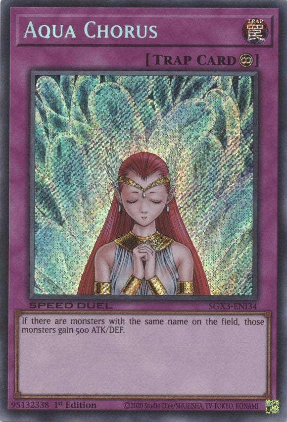 Aqua Chorus [SGX3-ENI34] Secreto raro 