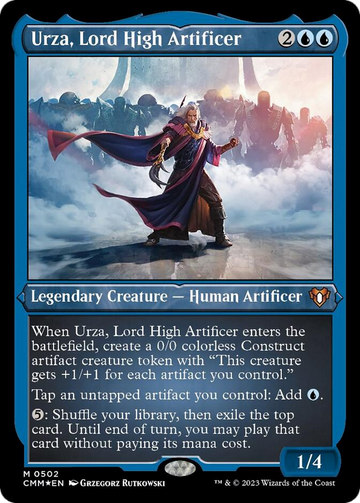Urza, Gran Artífice (grabado en lámina) [Comandante Maestros] 