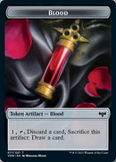 Blood // Wolf (014) Double-Sided Token [Innistrad: Crimson Vow Tokens]-1