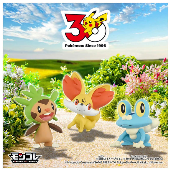 Takara Tomy Pokemon Moncolle 30th Anniversary Starter Collection Kalos Region