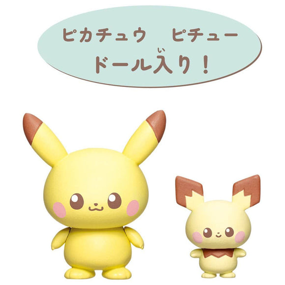 Takara Tomy A.R.T.S Pokemon PokePeace House - Pikachu & Pichu in the Living Room