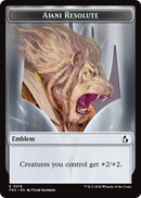 Ajani's Pridemate // Ajani Resolute Double-Sided Token [Reality Fracture Tokens]-2