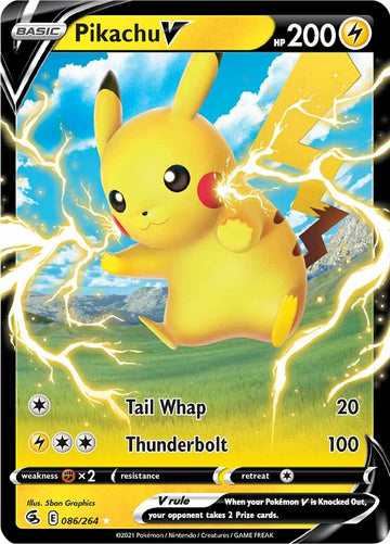 Pikachu V (086/264) [Espada y escudo: Golpe de fusión] 