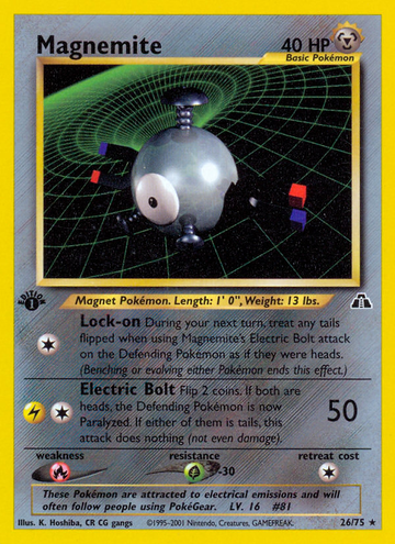 Magnemite (26/75) [Neo Discovery 1.ª edición] 