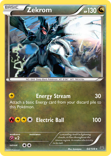 Zekrom (64/108) [XY: Cielos rugientes] 