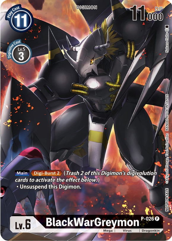 BlackWarGreymon [P-026] (Paquete de ganadores de Across Time) [Tarjetas promocionales] 