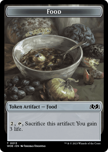 Bird // Food (0013) Double-Sided Token [Wilds of Eldraine Tokens] - 0