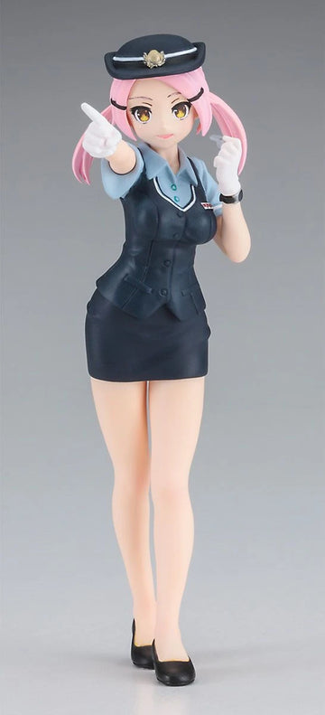Hasegawa 1/12 Egg Girls Collection No.13 Rio Asaka Conductor Resin Figure Kit - 0