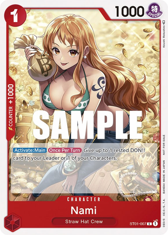 Nami (Paquete de torneo vol. 3) [Participante] [Tarjetas de promoción de One Piece] 