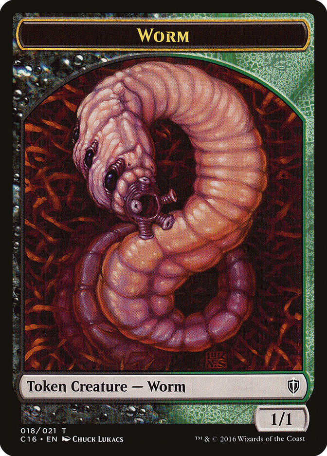 Zombie // Worm Double-Sided Token [Commander 2016 Tokens] - 0