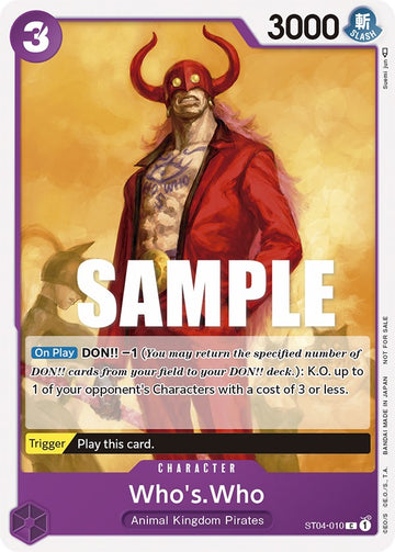 Who's.Who (Paquete de torneo vol. 3) [Participante] [Tarjetas de promoción de One Piece] 