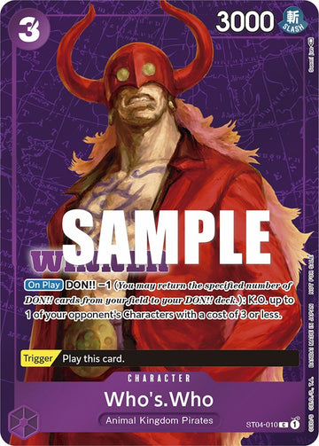 Who's.Who (Paquete de torneo vol. 3) [Ganador] [Tarjetas de promoción de One Piece] 