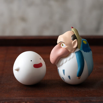 The Boy and The Heron - Grey Heron and Warawara Tilting Figure Set