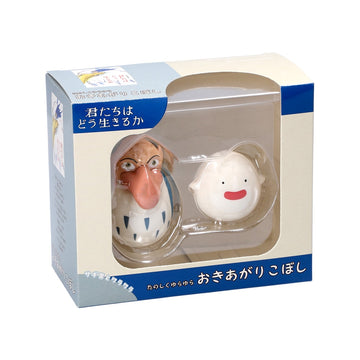 The Boy and The Heron - Grey Heron and Warawara Tilting Figure Set - 0