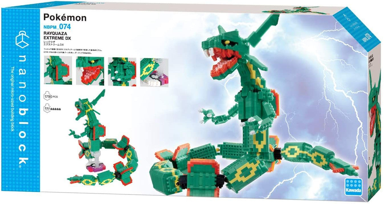 Nanoblock Pokemon Rayquaza Extreme DX