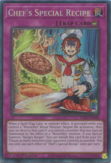 Receta especial del chef [WISU-EN040] Raro para coleccionistas 