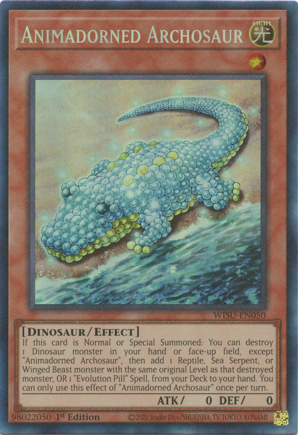 Archosaurio animado [WISU-EN050] Raro de colección 