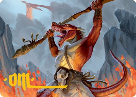 Tarjeta de arte de Kobold (firma estampada en dorado) [Serie de arte de Dungeons &amp; Dragons: Adventures in the Forgotten Realms] 